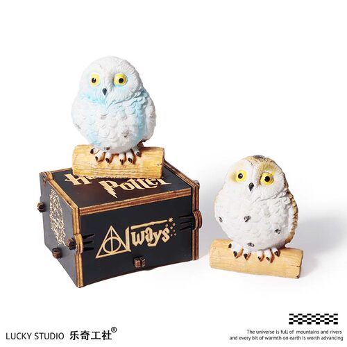哈利波特音乐盒猫头鹰创意摆件