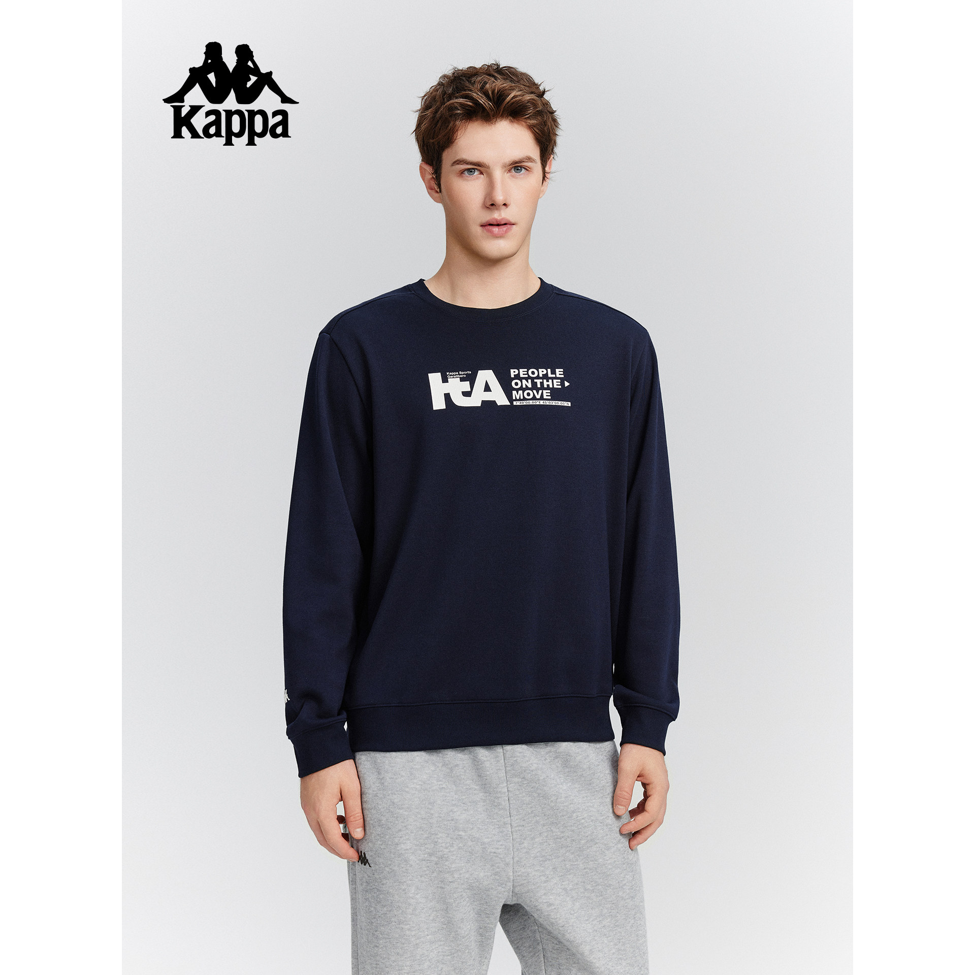 Kappa卡帕背靠背运动卫衣男秋季新款针织套头衫休闲纯棉加绒上衣,运动服/休闲服装,运动卫衣/套头衫,淘宝优惠券,粉丝福利购,淘宝优惠卷