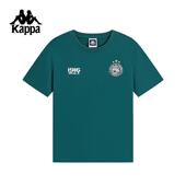 Kappa卡帕背靠背2025新款 纯棉透气上衣 休闲圆领t恤衫 运动短袖 男款