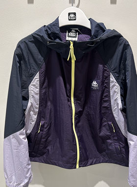 卡帕背靠背Kappa女子2025夏款运动休闲外套防风衣K0F42FJ82