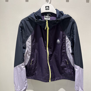 卡帕背靠背Kappa女子2025夏款 运动休闲外套防风衣K0F42FJ82