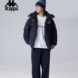 Kappa卡帕背靠背運(yùn)動(dòng)羽絨服2025年冬新款 面包服外套保暖防寒服男