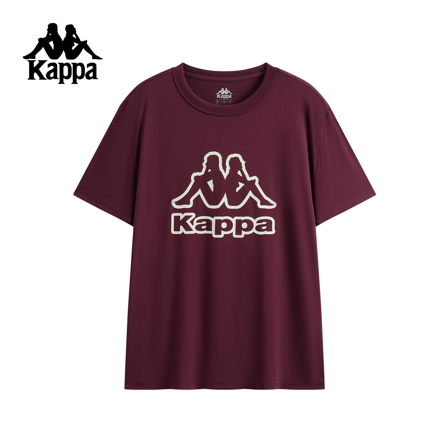 Kappa卡帕背靠背运动t恤男夏季新款休闲宽松圆领短袖女款半袖上衣