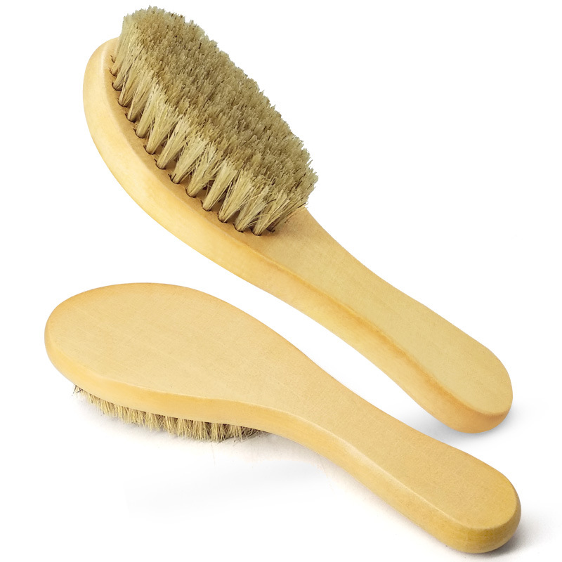 大头斜刷 鞋面清洁刷鸡腿刷有柄刷子 长柄刷猪毛刷子上油抛光刷