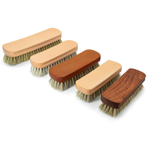 中号马毛刷马鬃毛鞋刷子抛光除尘刷大号马毛刷实木马毛刷