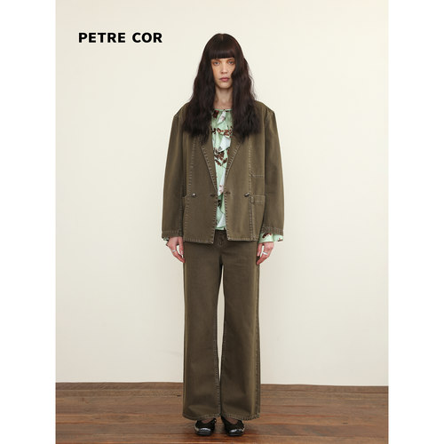 PETRECOR独立设计师官方店26秋冬 平驳领双排扣西装