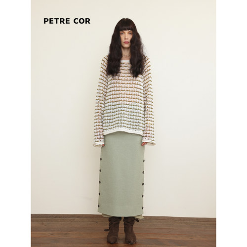 PETRECOR独立设计师官方店26秋冬 镂空针织长袖上衣