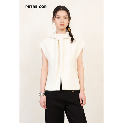 PETRECOR小飞袖圆领马甲