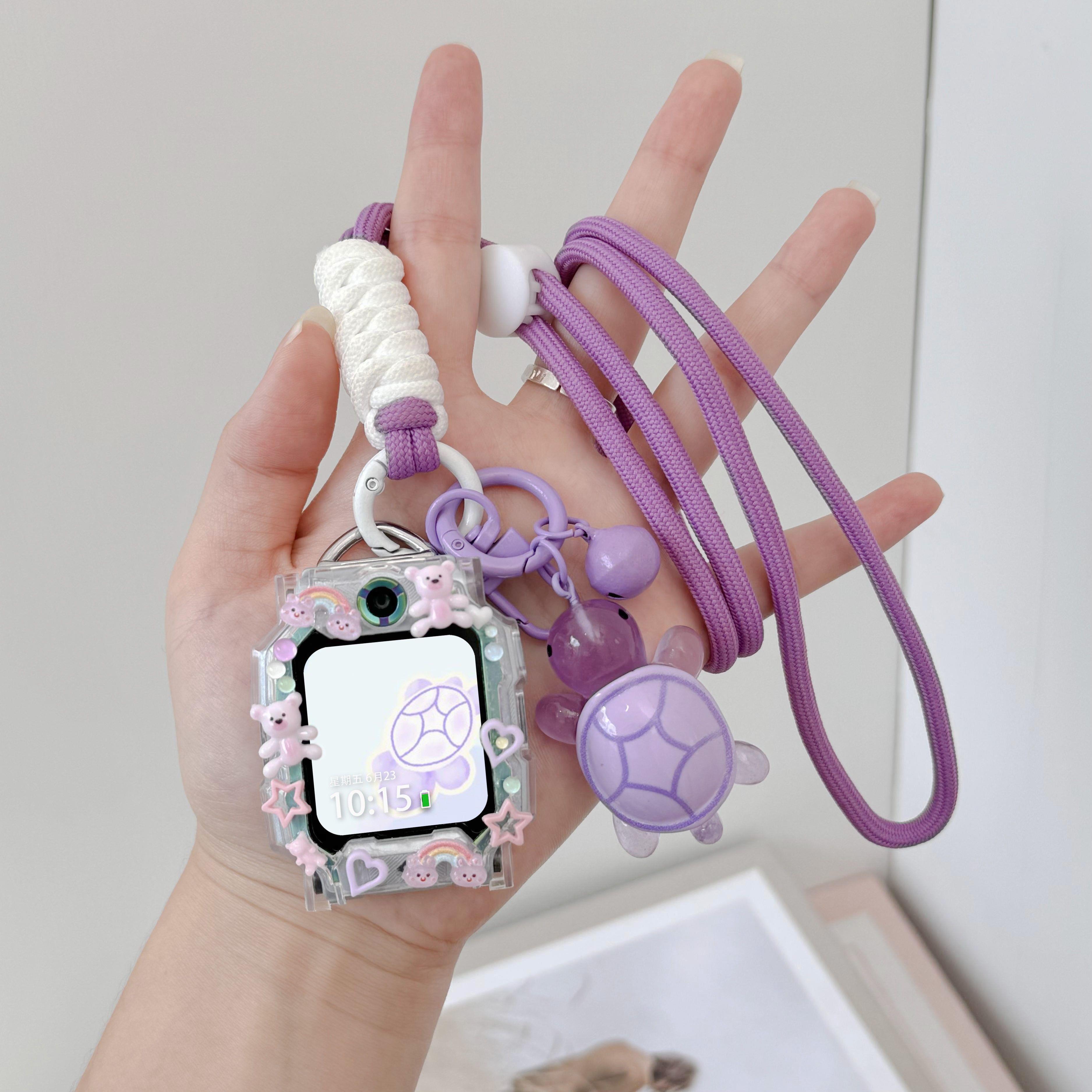 适用小天才Z10Z9/Z8/Z7/Z6A/Z1S/D3/D2/Q1电话手表保护壳绳挂脖套