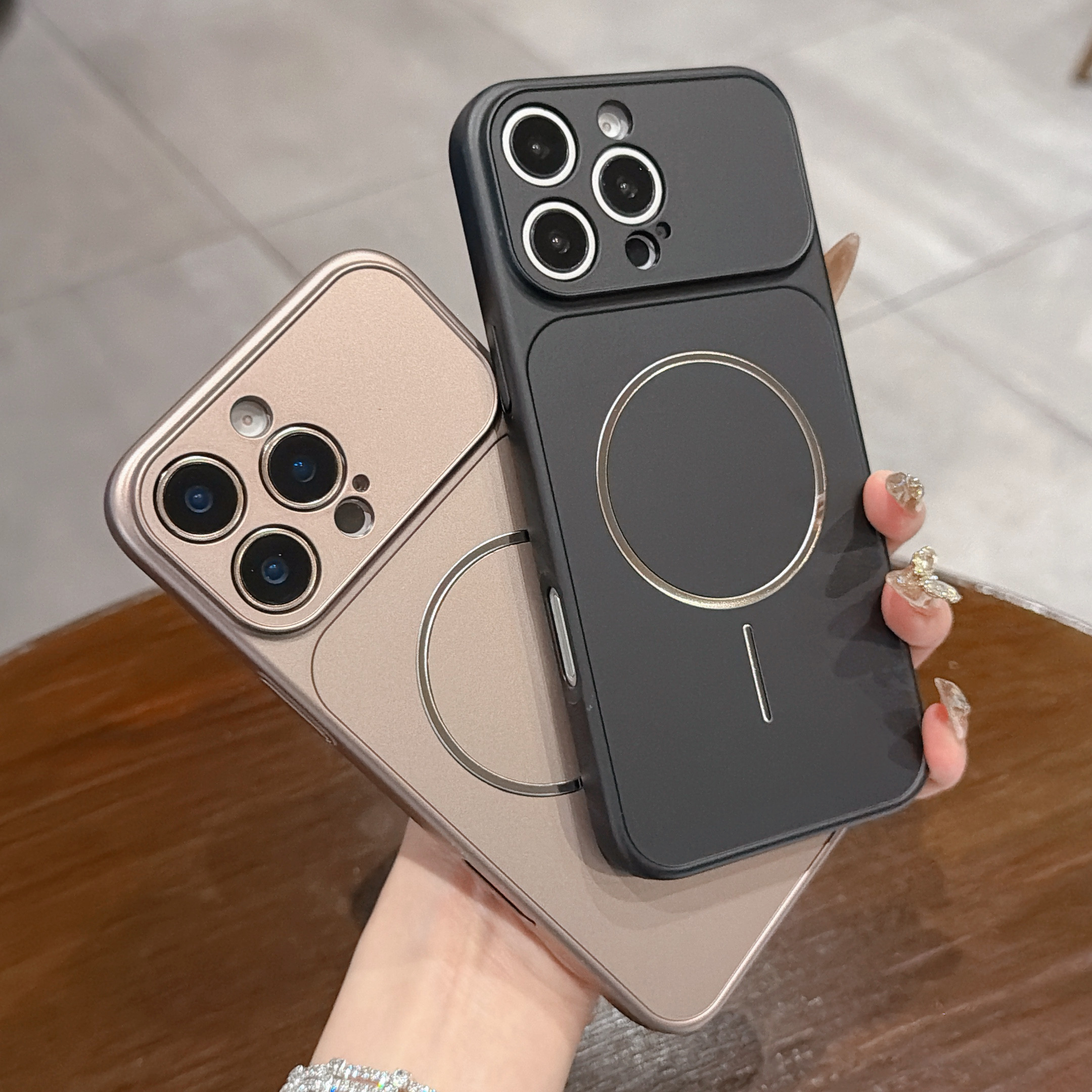 磨砂磁吸iPhone手机壳大视窗