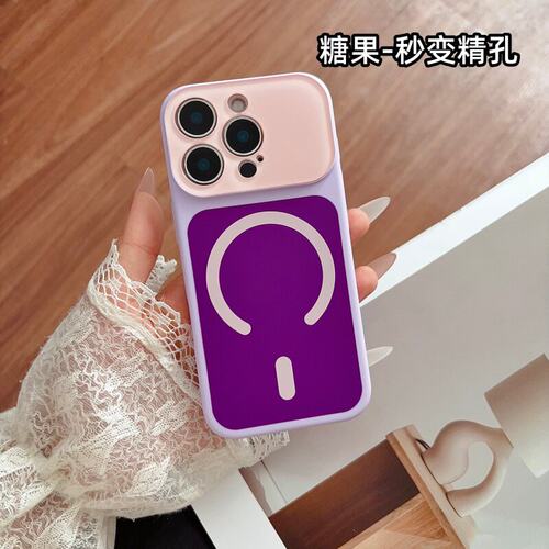 撞色丝滑抗指纹大视窗苹果手机壳