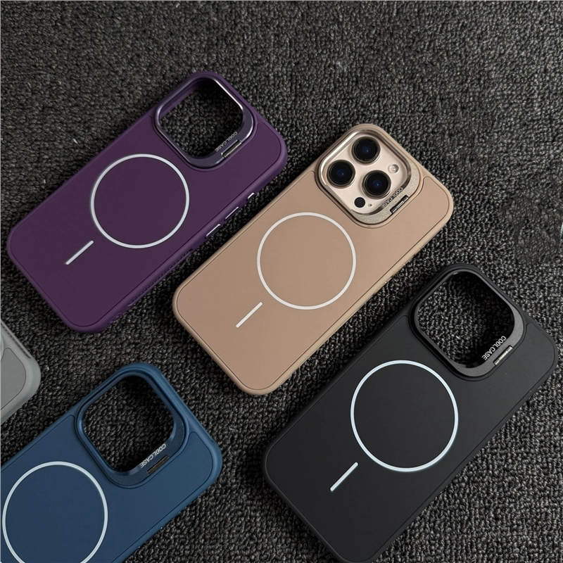 抗污【UV分子工艺】适用苹果16promax磁吸防摔触感手机壳iPhone15Pro带镜头支架14p有机硅13/12散热保护套i11