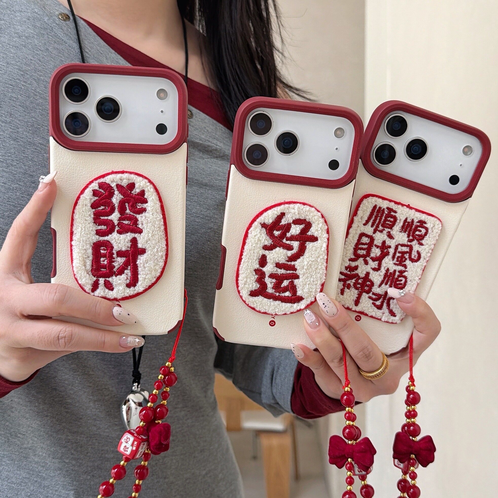 适用iPhone17pro皮质手机壳