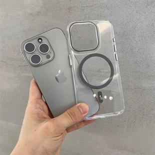 高级感钛灰色磁吸适用苹果16手机壳iPhone16pro高清透明16promax超薄裸机手感15pro金属按键14不发黄13保护套