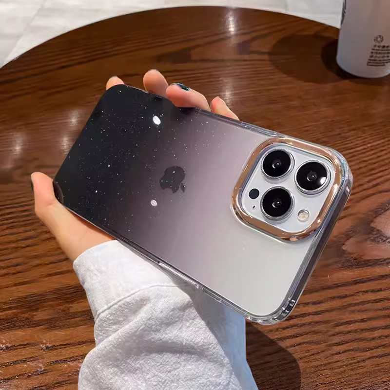 亚克力闪粉16手机壳15pro苹果14Pro手机壳iPhone13新款12闪钻11电镀14plus全包13Pro女15promax手机套14pm壳