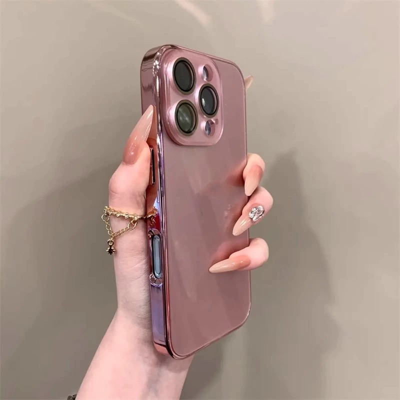 ins高级轻奢水晶玻璃iPhone16promax苹果15手机壳14pro新款11磁吸12情侣13男女14网红爆款15ProMax防摔套适用