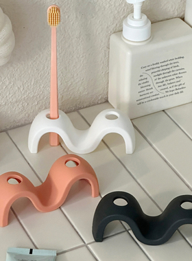 硅胶牙刷架情侣牙刷收纳置物架FDA Silicone Toothbrush Holder