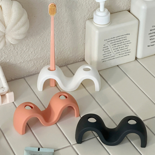 硅胶牙刷架情侣牙刷收纳置物架FDA Silicone Toothbrush Holder