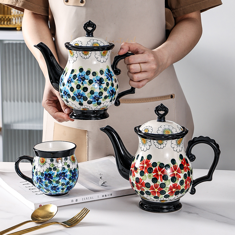 佐巴伦陶瓷波兰风凉水壶茶壶家用