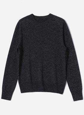 WZT07157 茉莉雅集 坠入星河全羊绒无缝一体圆领长袖针织套衫女