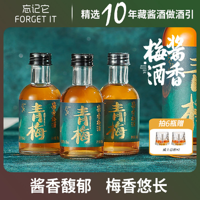 【口感炸裂】酱香梅酒Forget it 忘记它正宗青梅酒梅子酒微醺果酒