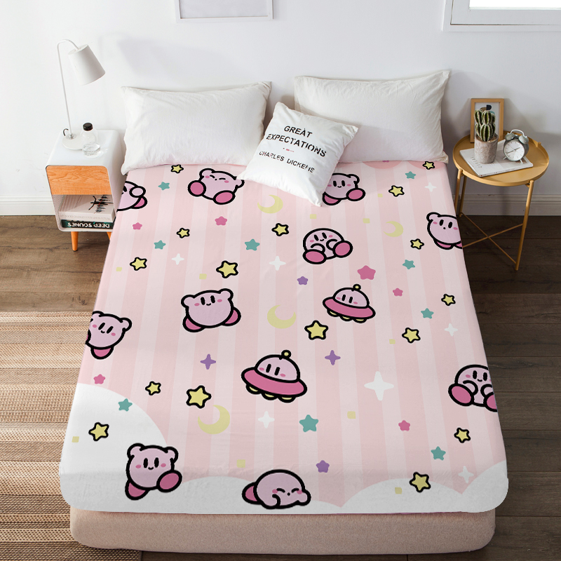 卡通星之卡比床笠儿童全包床罩