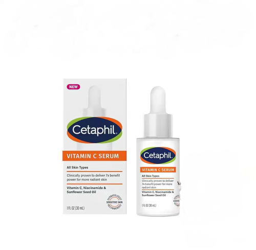 美版Cetaphil 丝塔芙维VC精华液烟酰胺提亮Vitamin C Serum 30ml