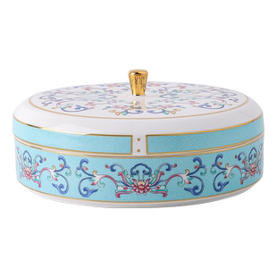 冷菜拼盘精致凉菜盘会所创意中式复古餐具禅意茶点碟分格点心摆盘