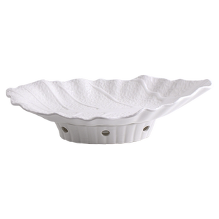 蜡烛加热炉酒店饭店意境菜创意特色明炉餐具大号超大鱼盘深鱼盘子