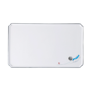 西餐餐盘长方形平盘会所饭店专用甜品盘子高颜值摆盘高级感牛排盘