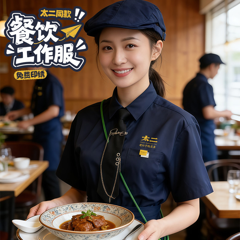 太二同款衬衫工作服女短袖高级感图片