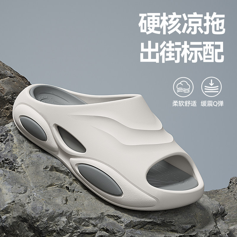 拖鞋男夏季外穿厚底踩屎感凉拖运动拖鞋2026新款潮流可拆卸男士