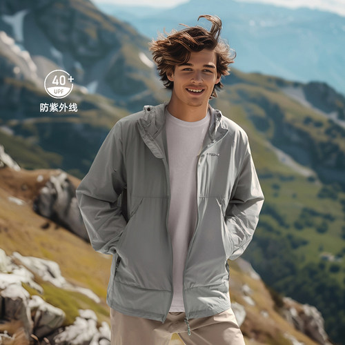 ICEPEAK艾斯匹克春夏季户外运动徒步露营日常防泼水防晒衣外套男