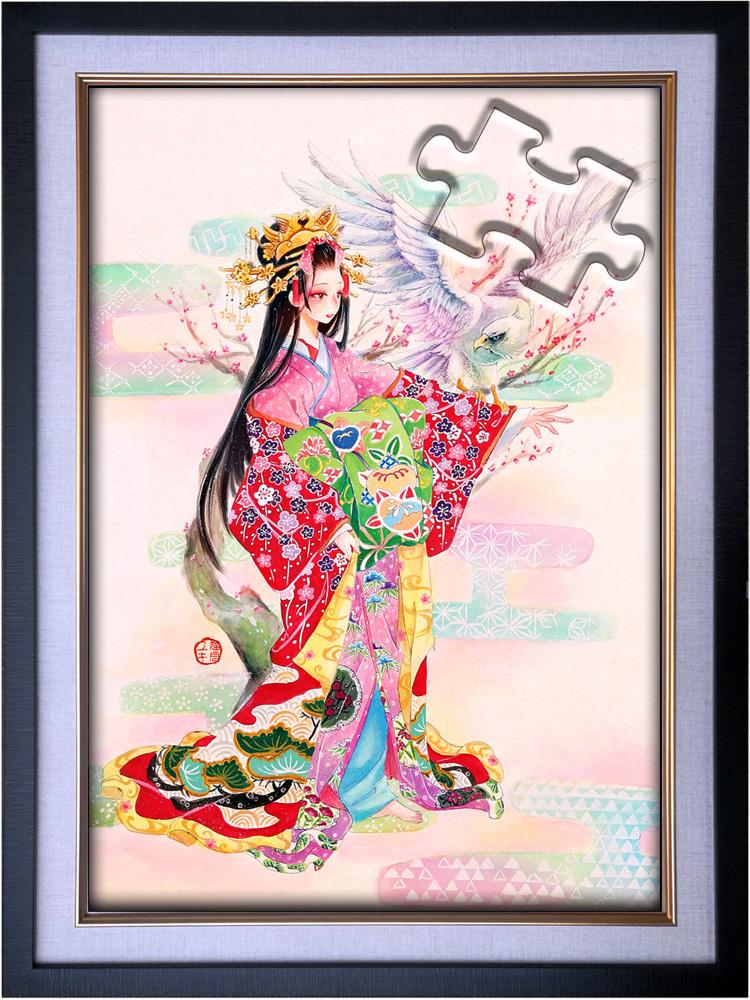 春代手绘唯美少女木质5000片成人拼图1000片益智动漫玩具礼物