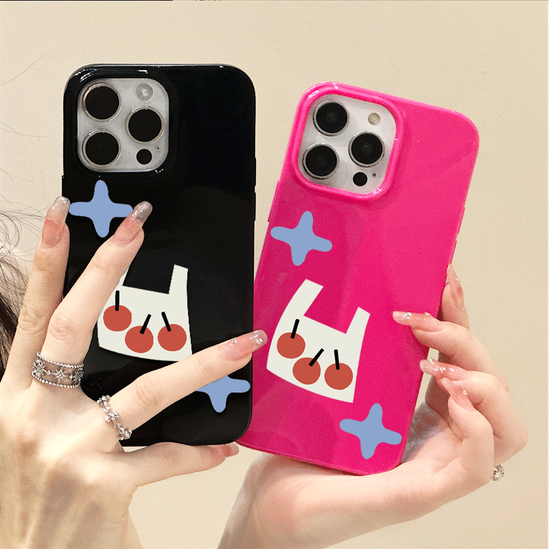 一购物袋苹果iPhone16ProMax果冻手机壳11/12PLUS创意15ProMax亮面7/8p可爱13/14pro不撞款x/xr/xs防摔保护套
