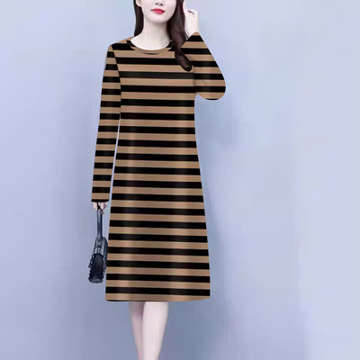 春秋女士长袖碎花连衣裙薄款气质高级感夏季新款中年妈妈洋气长裙