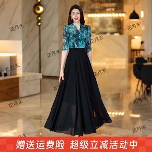 春夏简约气质优雅长裙收腰显瘦连衣裙雪纺裙海边沙滩裙 2025年新款