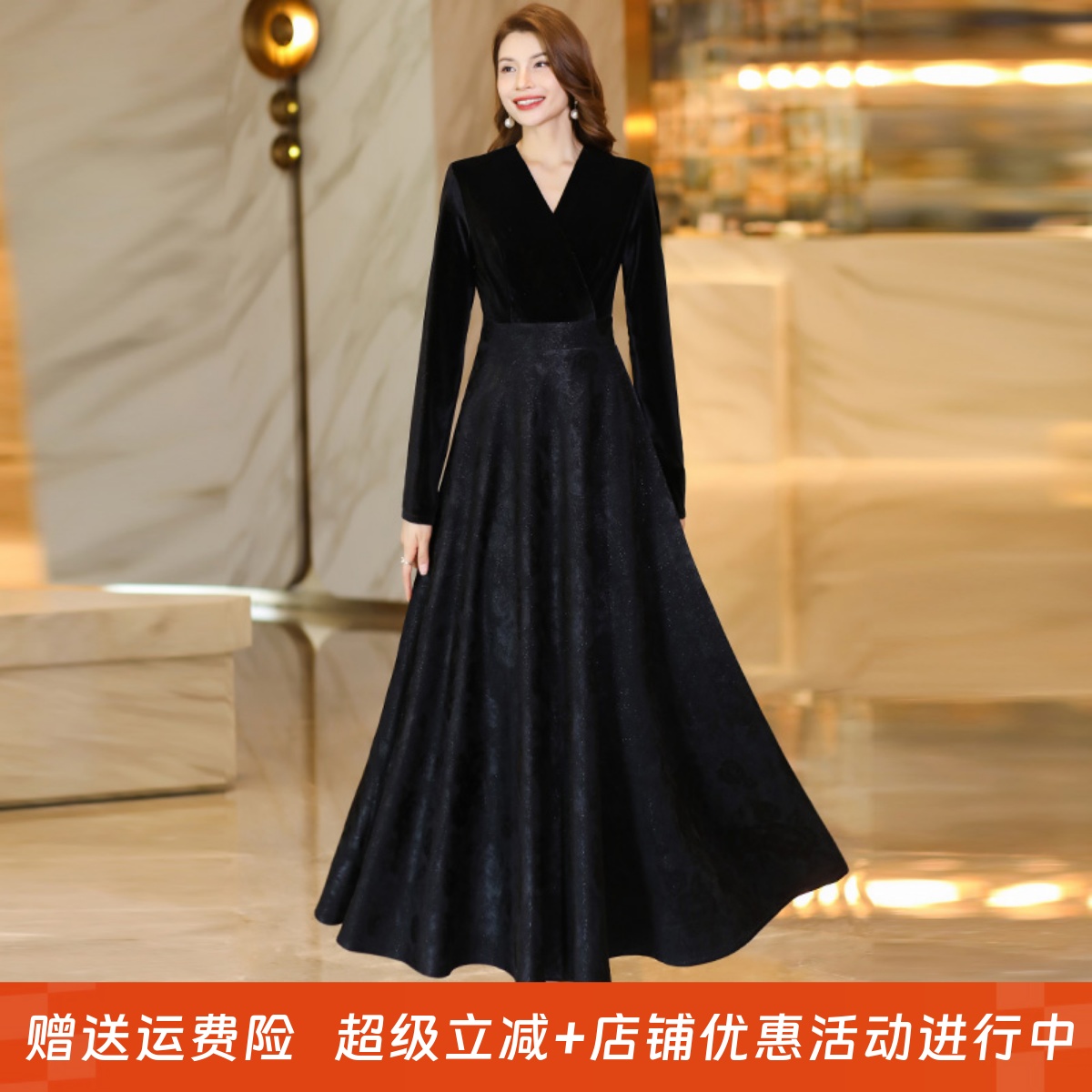 花月禾大摆裙修身显瘦