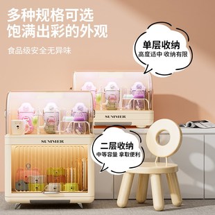 宝宝餐具收纳盒厨房多功能置物架消毒碗柜婴儿奶瓶辅食收纳箱碗架