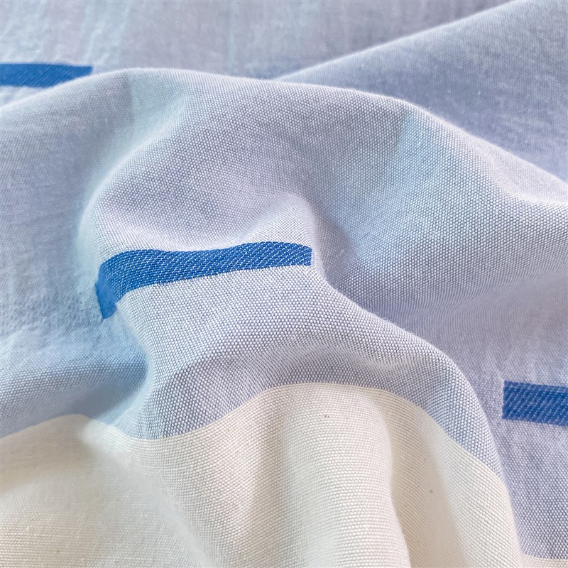 A类全棉床单单件100色织提花被单双人加厚榻榻米床笠款三件套