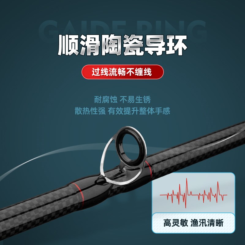 雷强竿打黑大物路亚竿全套装锚杆XH重雷碳素超硬枪直柄雷强杆