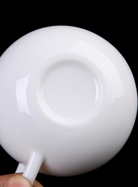 羊脂玉白瓷e公道杯陶瓷大号玉瓷茶海分茶器功夫茶具配件匀杯分茶