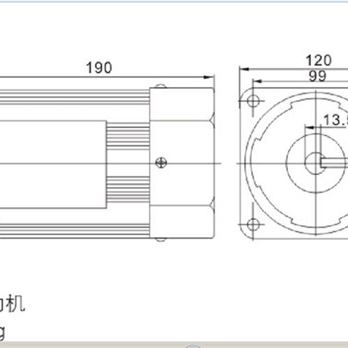 光轴400W220V调速电机交流高速异步F三相380V圆轴可逆定速马达立