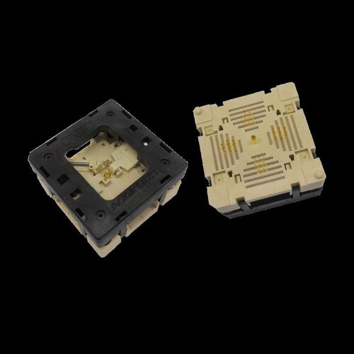 qfn32 0.5测试座 编程座 烧录v座 55 下压老化座 790-42032-101