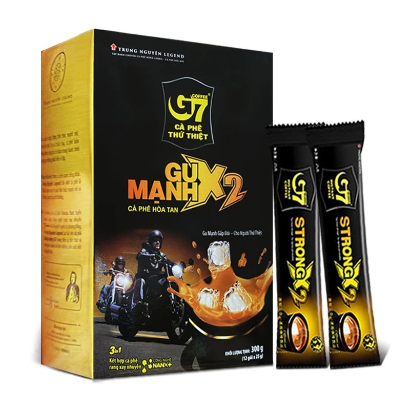 越南进口中原g7双倍浓醇特浓三合一速溶咖啡提神正品咖啡粉盒装