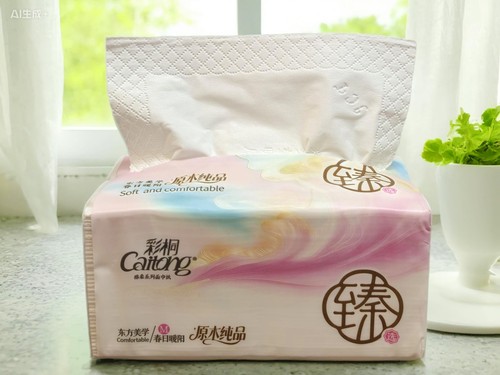 彩桐抽纸巾五层加厚480张家用实惠装餐巾纸面巾纸卫生纸擦手纸