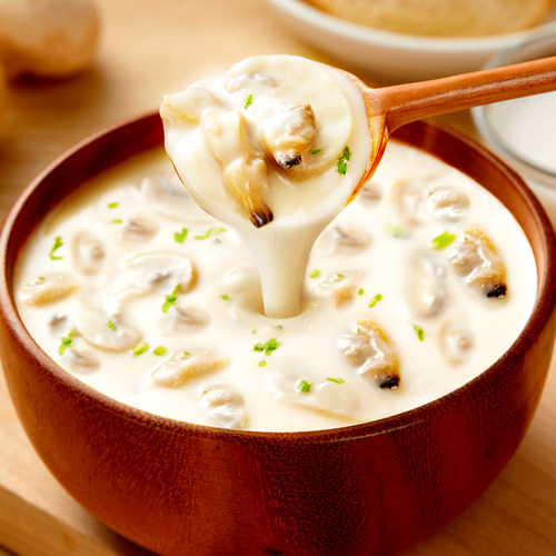 奶油蘑菇浓汤鸡茸蛤蜊多种口味