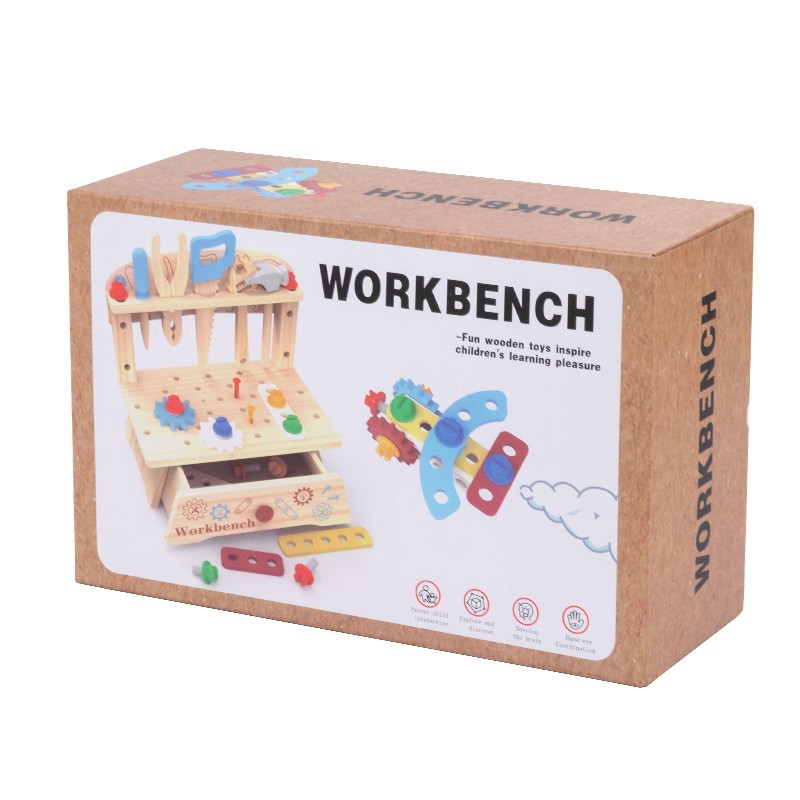幼儿童木制多功能螺母拆装组合工具台拧螺丝早教生活技能益智ce94