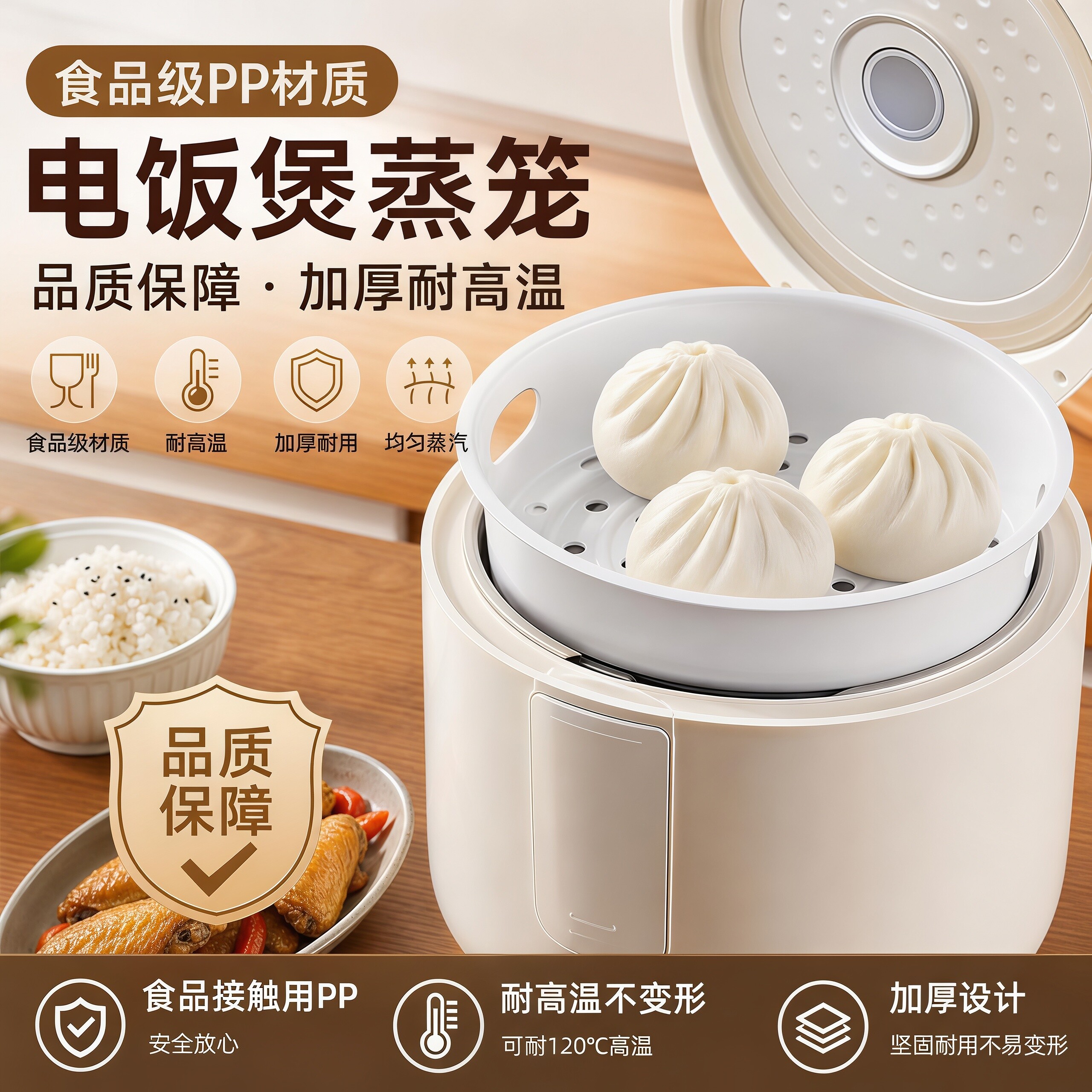 美的电饭锅蒸笼3L4L5L饭煲内蒸格