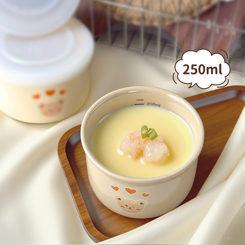 蒸蛋碗蒸蛋羹专用蒸碗带盖宝宝婴儿辅食炖蛋水煮蛋鸡蛋羹炖蛊陶瓷